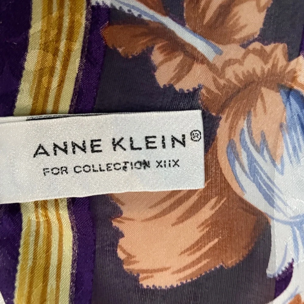 Anne Klein vintage silk scarf